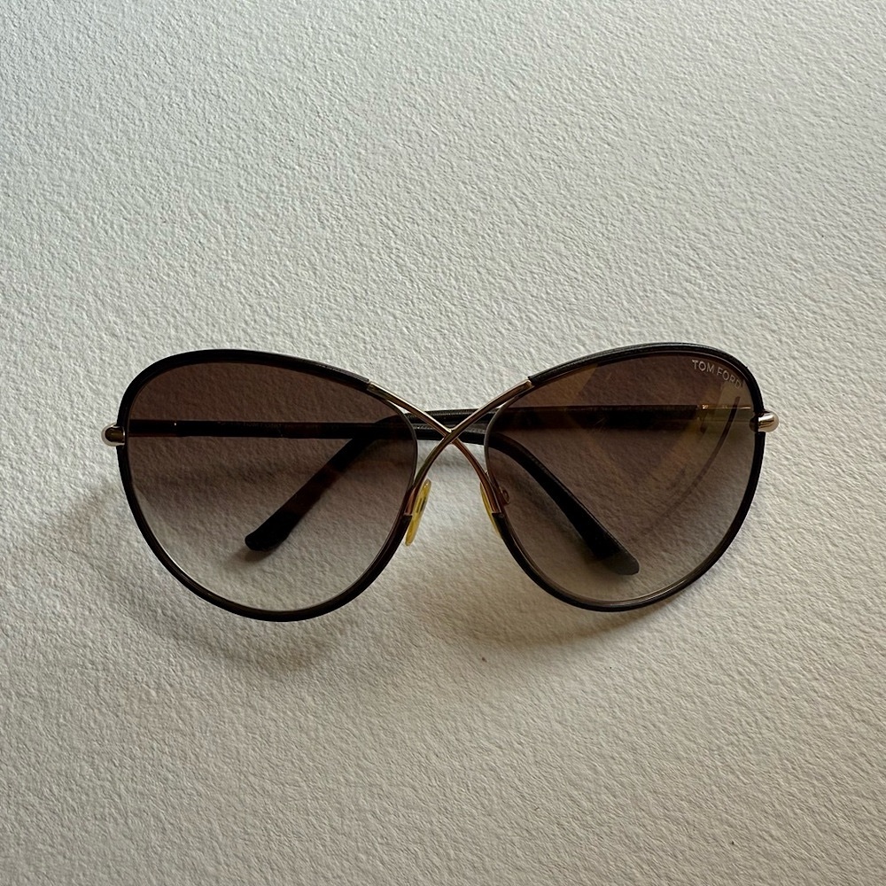 Tom Ford Brown Aviator Sunglasses